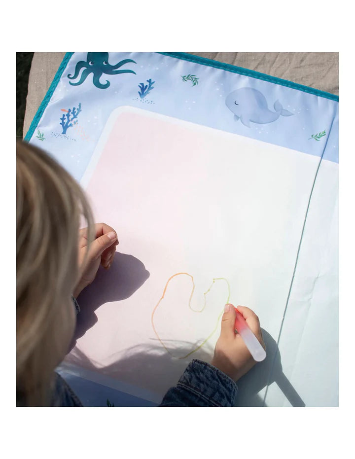 Tapis de dessin de l'eau - Les contes de Christian la Baleine