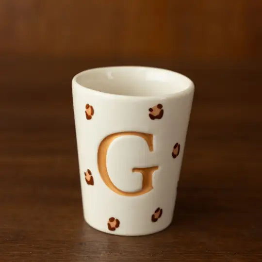 Tasse léopard - lettres