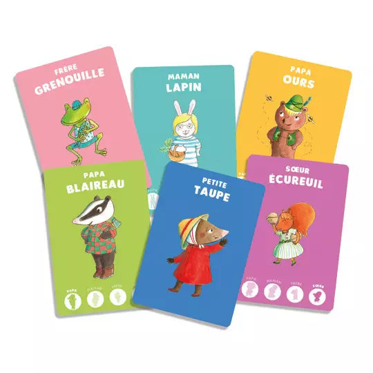 Jeux de cartes - Petite taupe - Jeu des 5 familles