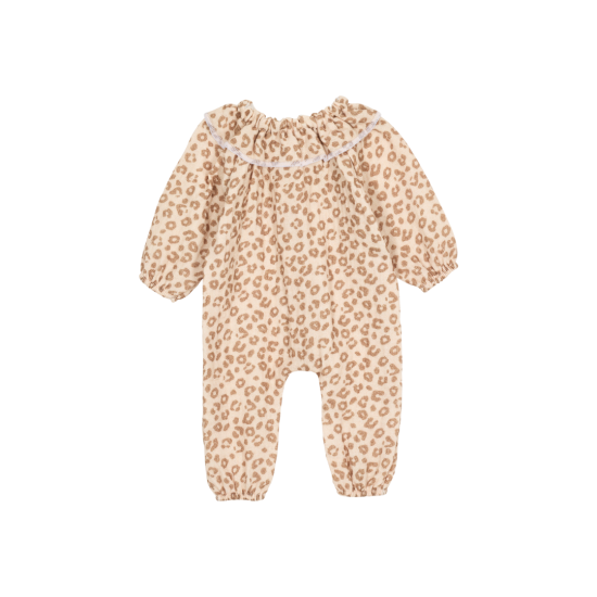 Tenue poupée avec col - Léopard marron