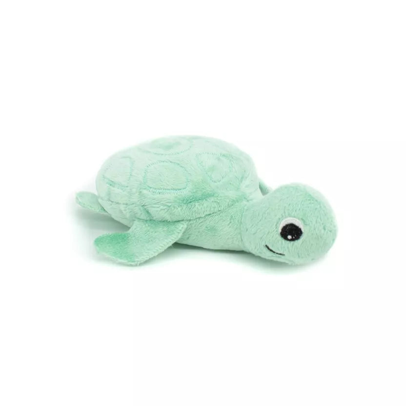 LES PTIPOTOS - PELUCHE SAUVENOU LA TORTUE MAMAN & BEBE MENTHE - 30CM