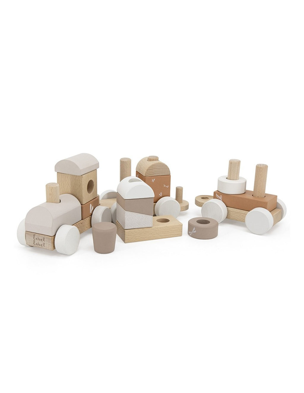 Train en Bois Nougat - Label Label