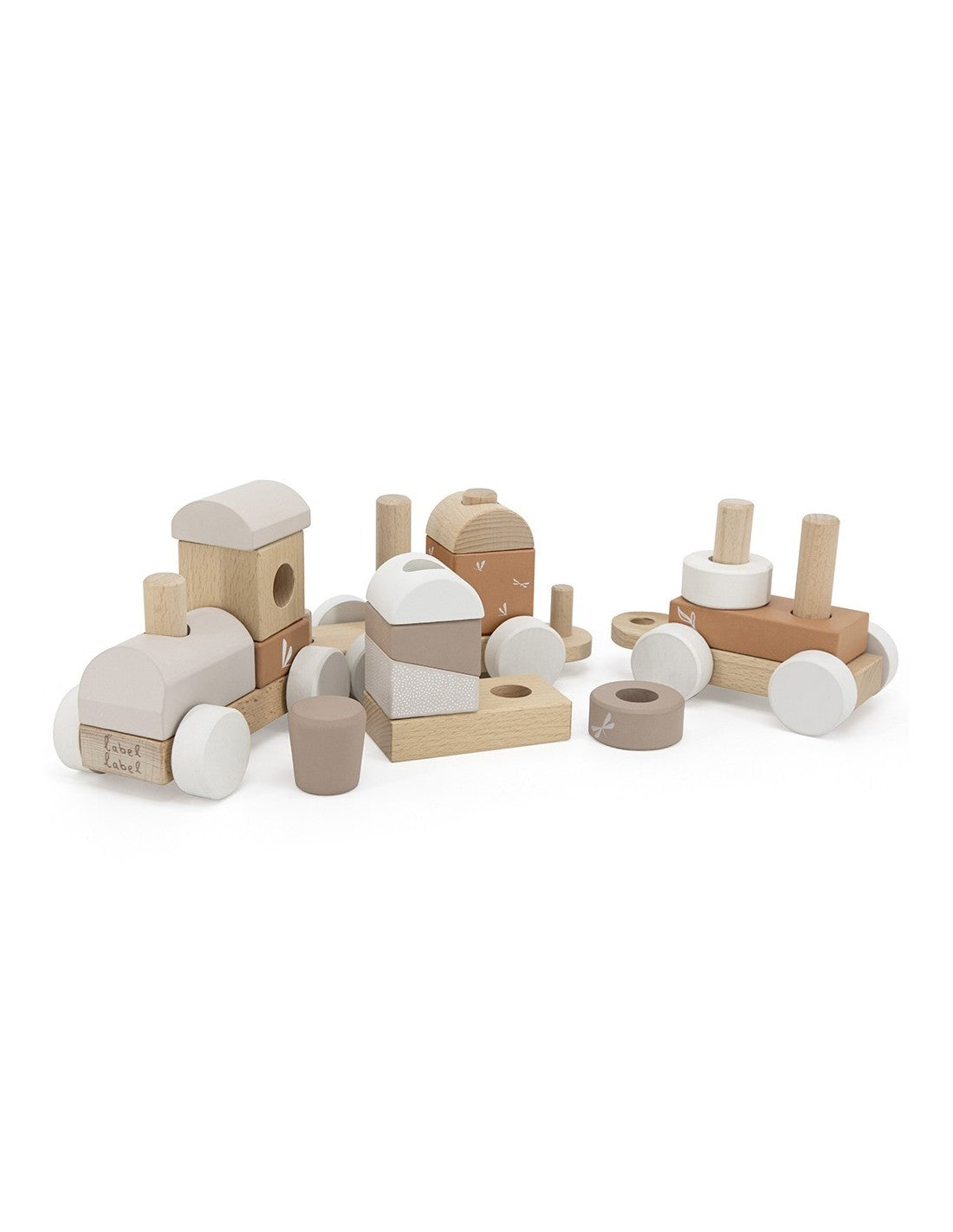 Train en Bois Nougat - Label Label