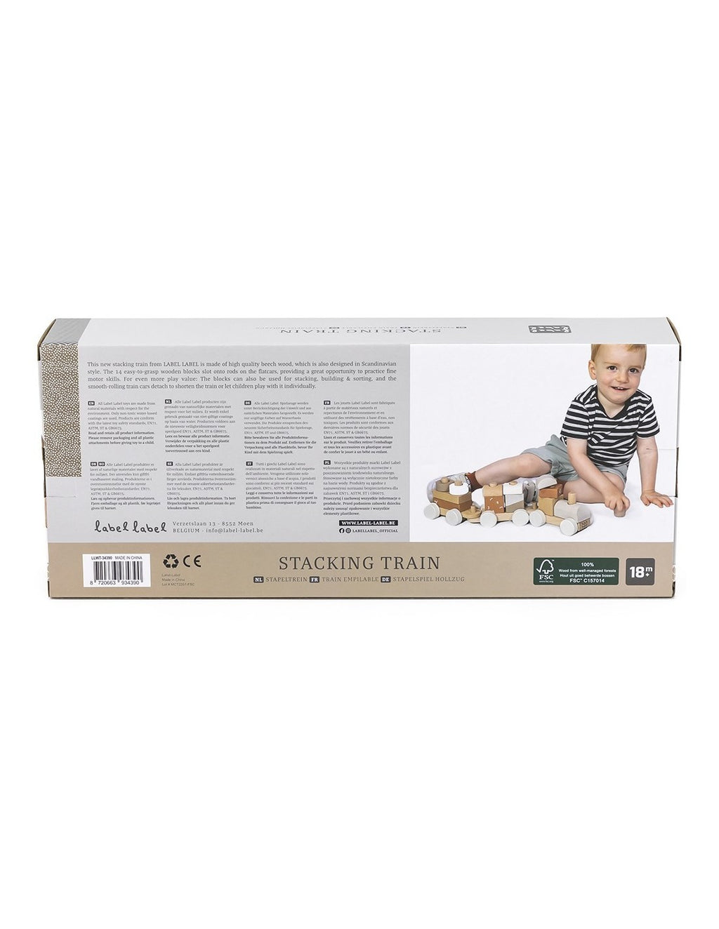 Train en Bois Nougat - Label Label