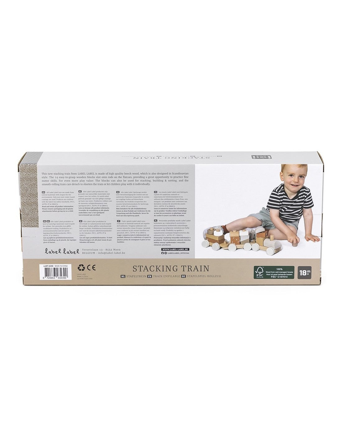 Train en Bois Nougat - Label Label
