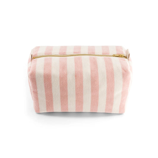 Trousse de toilette Vic - Rayures Light pink