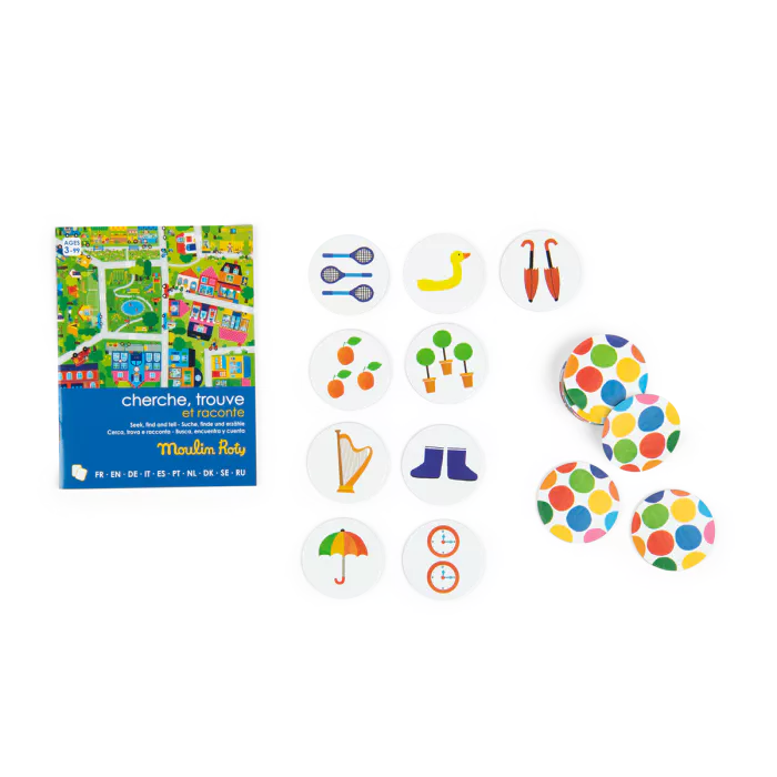 Jeu cherche trouve et raconte - Les Popipop