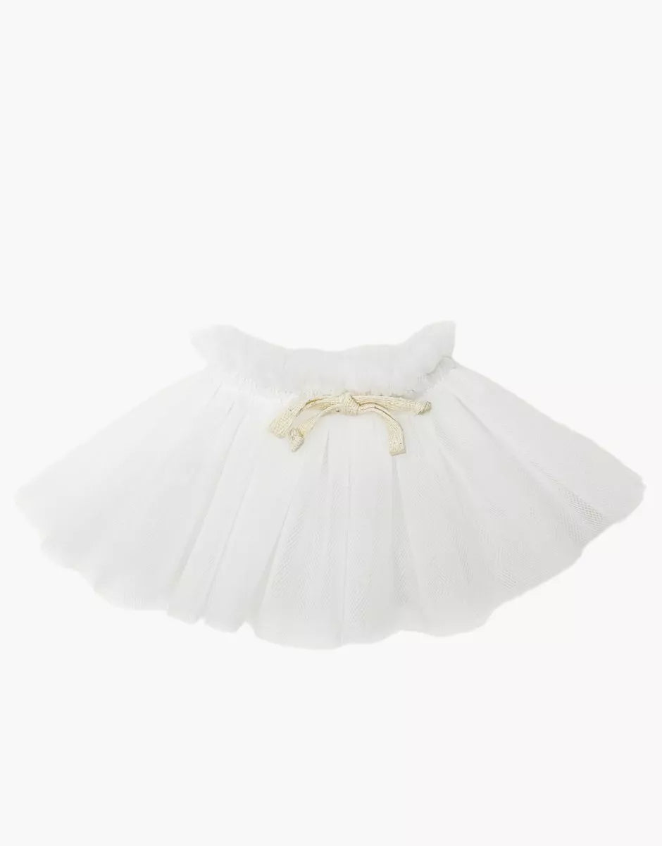 Tutu court Alicia avec nouettes blanc