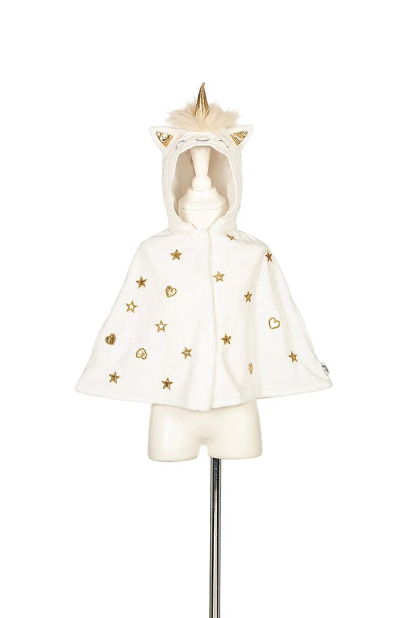 Cape bébé licorne blanc cassé