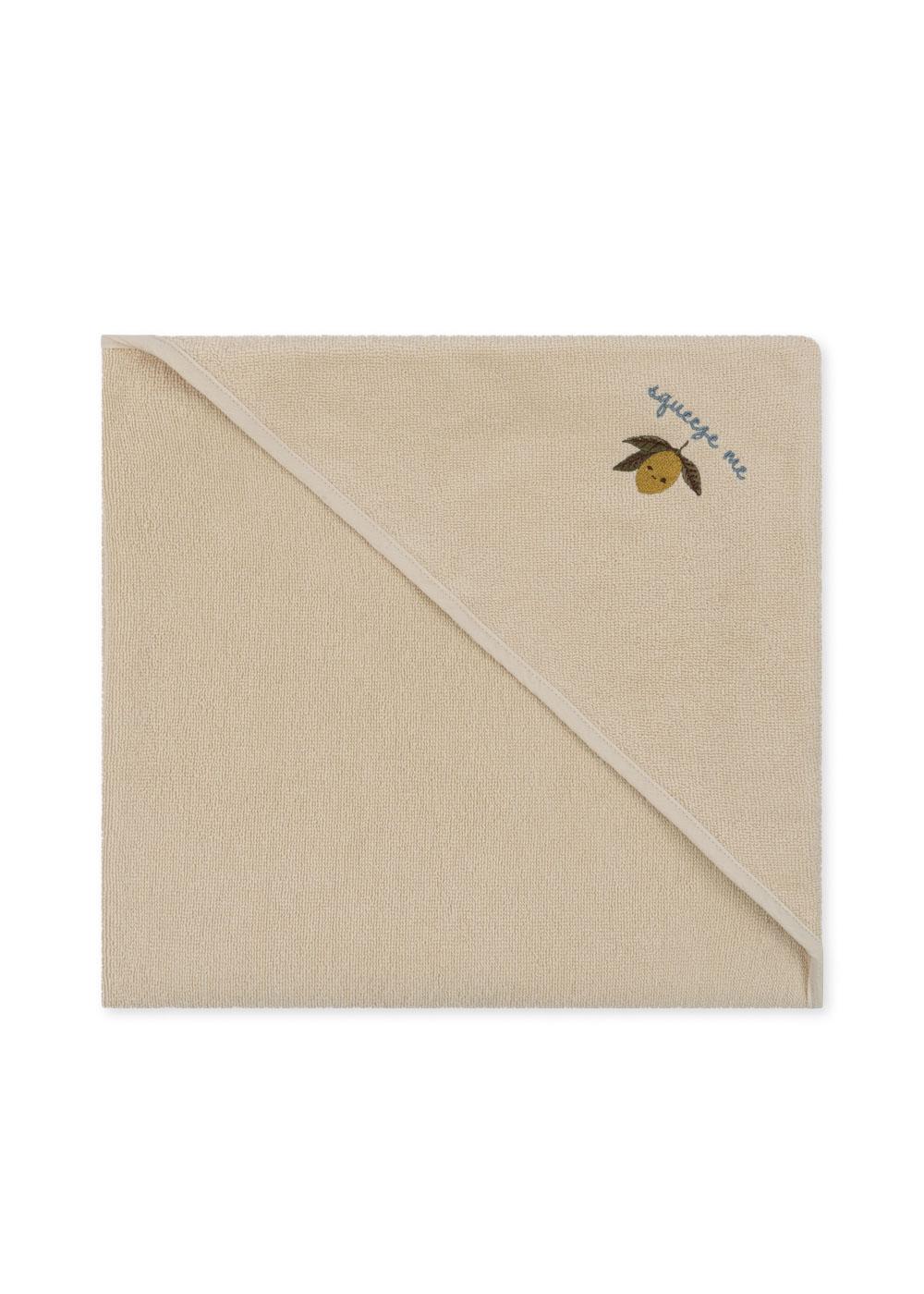 SERVIETTE ÉPONGE BRODÉE - CITRON