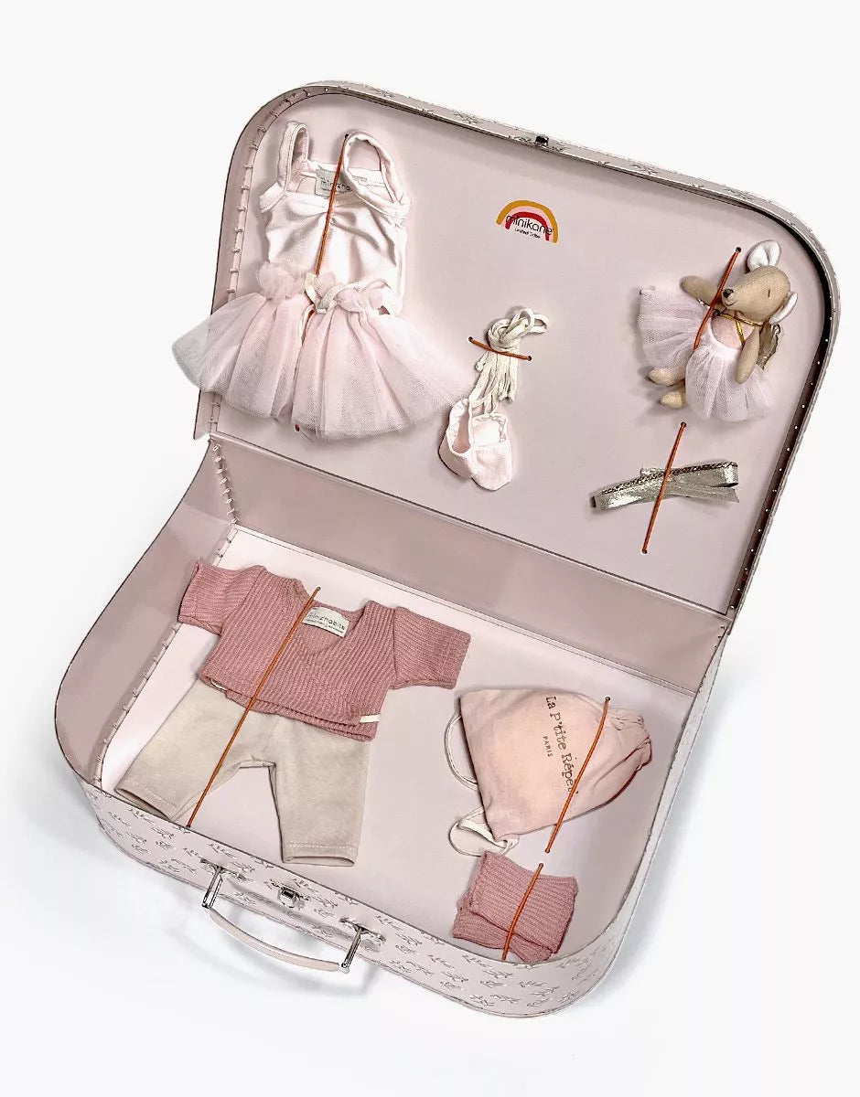 Ma Valise d’antan de Danseuse « Petite Étoile » rose pour poupée Gordis