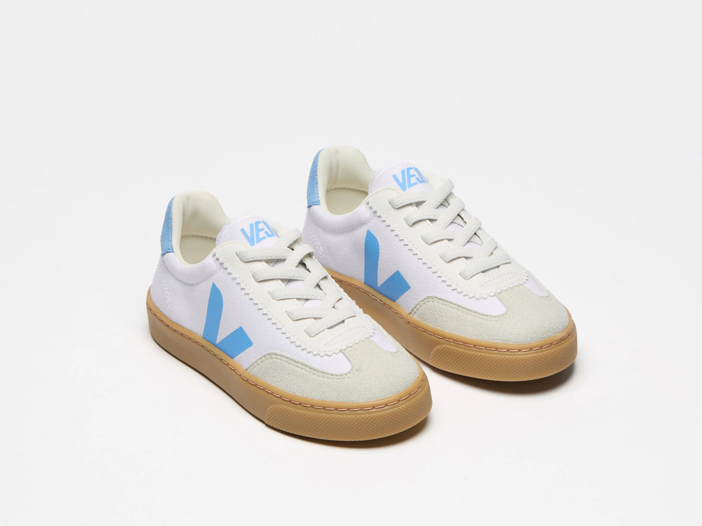 VOLLEY ELASTIC LACES CANVAS WHITE AQUA NATURAL