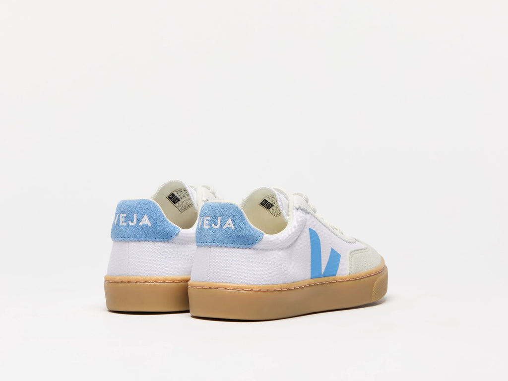 VOLLEY ELASTIC LACES CANVAS WHITE AQUA NATURAL