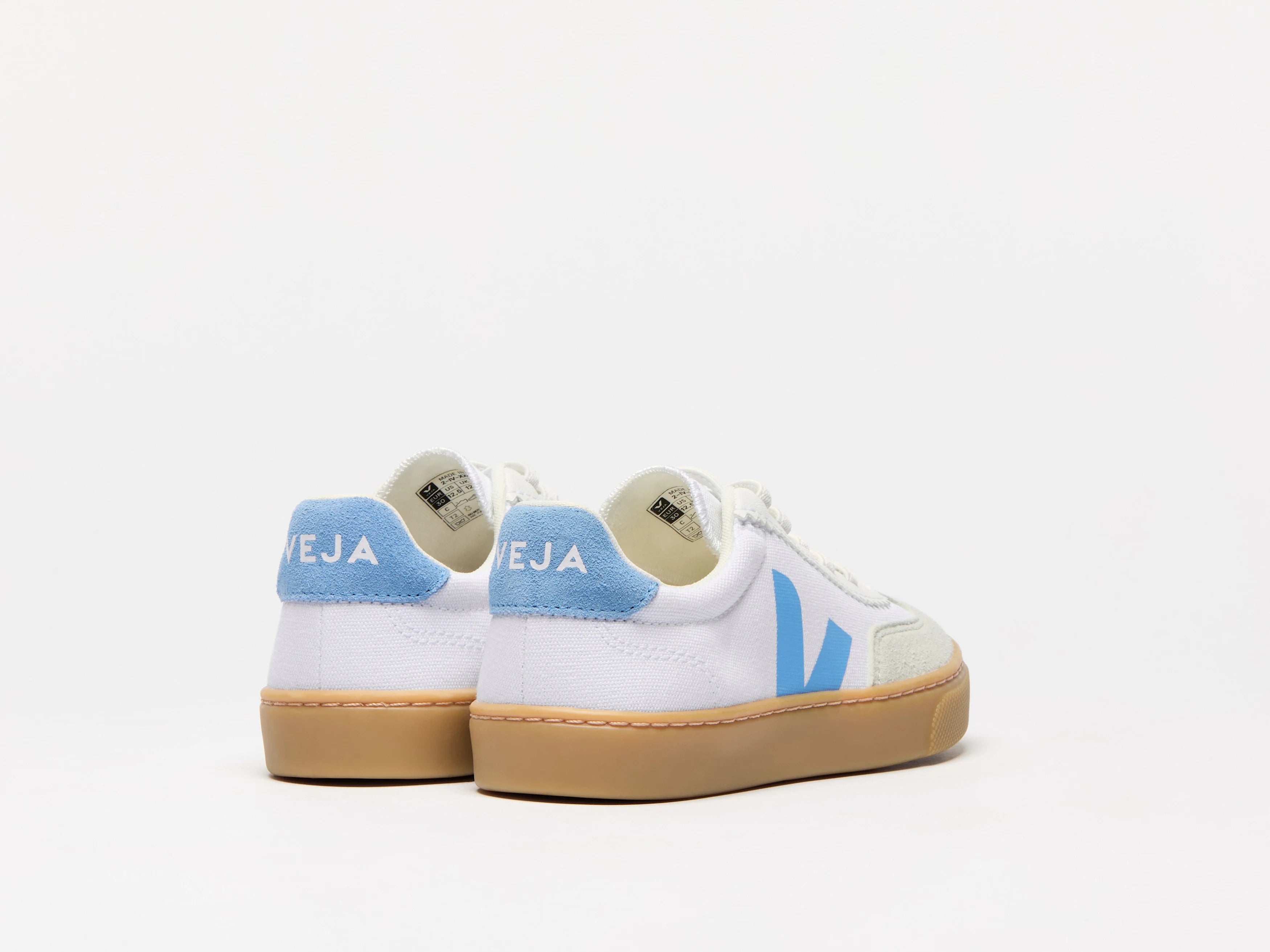 VOLLEY ELASTIC LACES CANVAS WHITE AQUA NATURAL