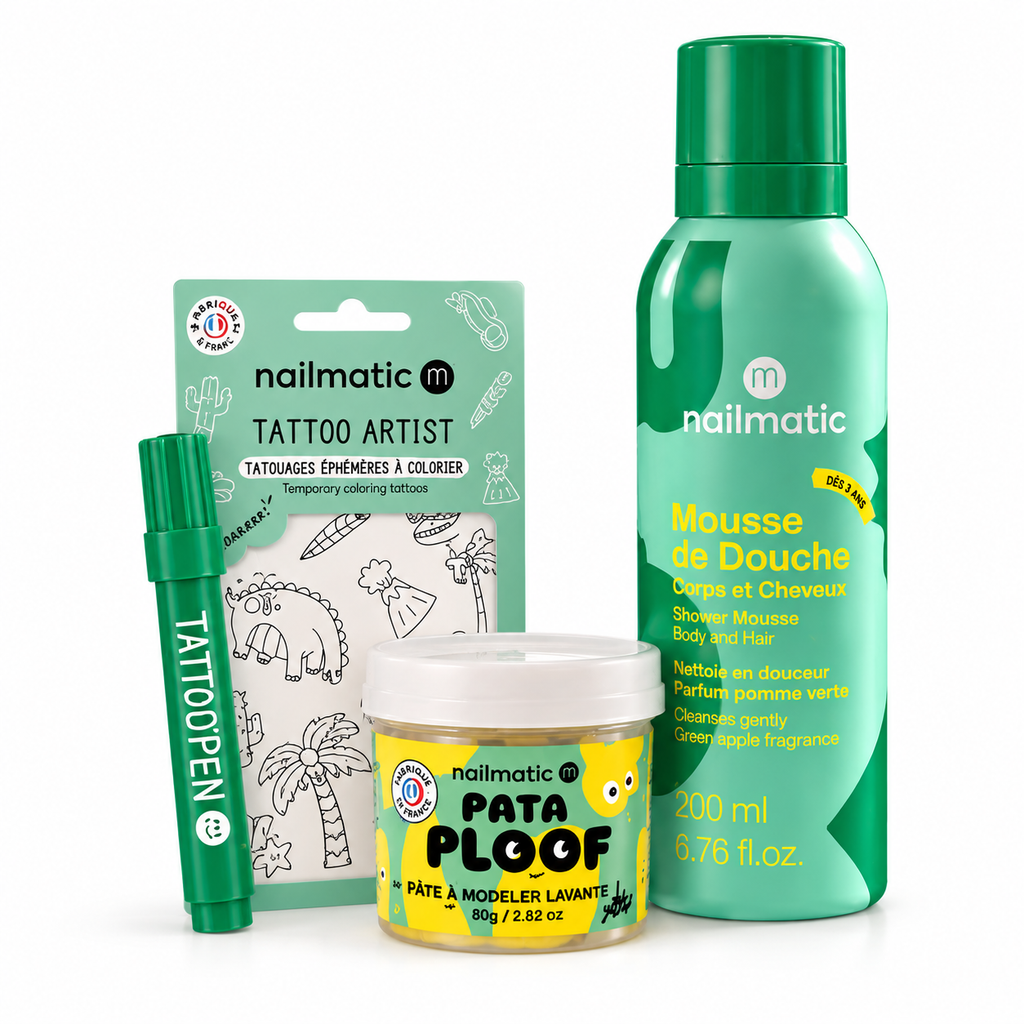 Coffret bain enfant « The Green Machine »