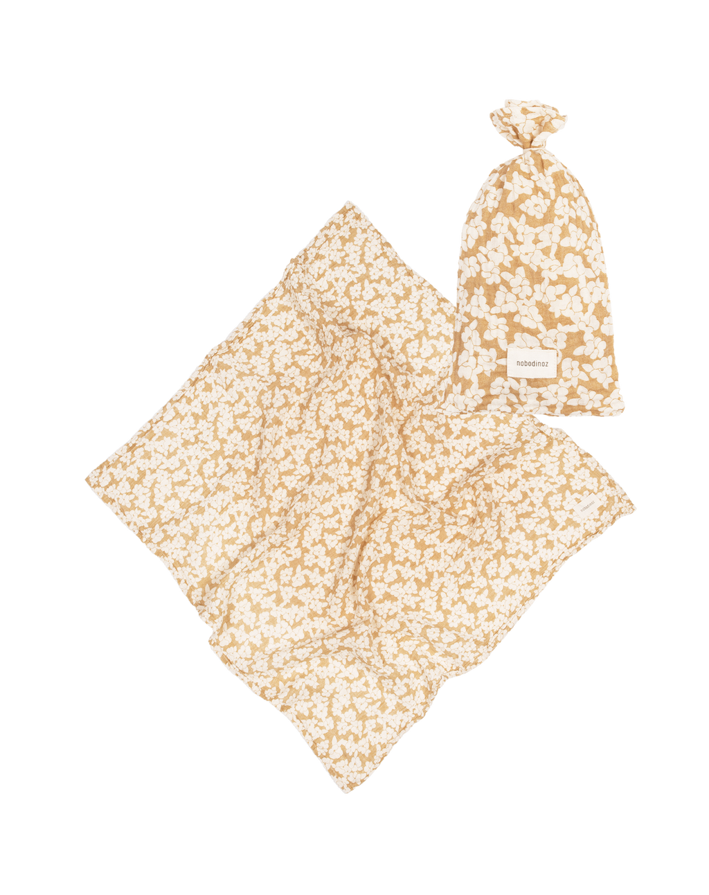 LANGE WABI-SABI EN DOUBLE GAZE DE COTON LAVÉ golden brown sakura