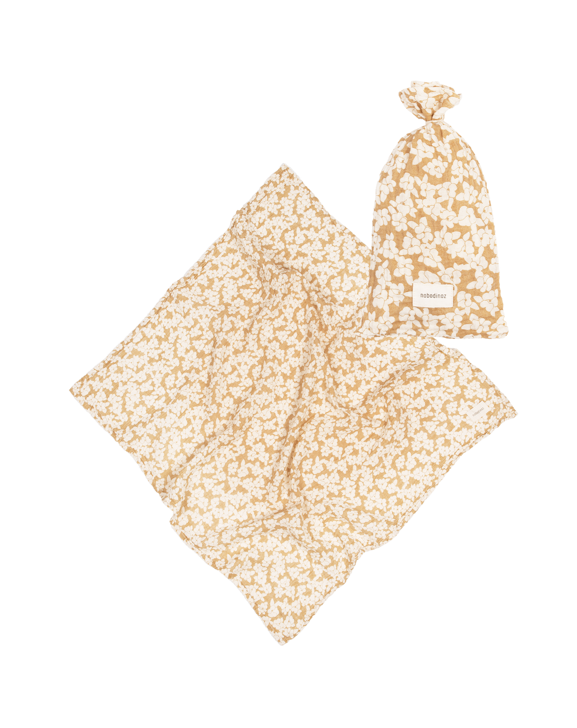LANGE WABI-SABI EN DOUBLE GAZE DE COTON LAVÉ golden brown sakura
