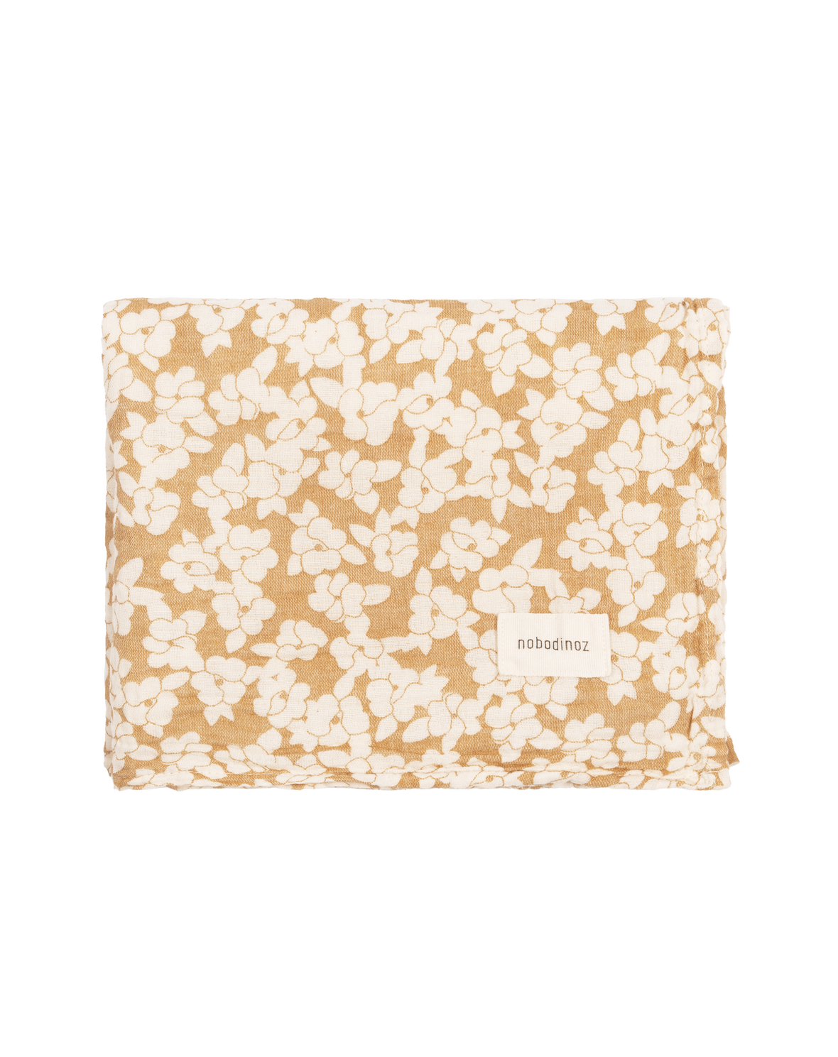 LANGE WABI-SABI EN DOUBLE GAZE DE COTON LAVÉ golden brown sakura