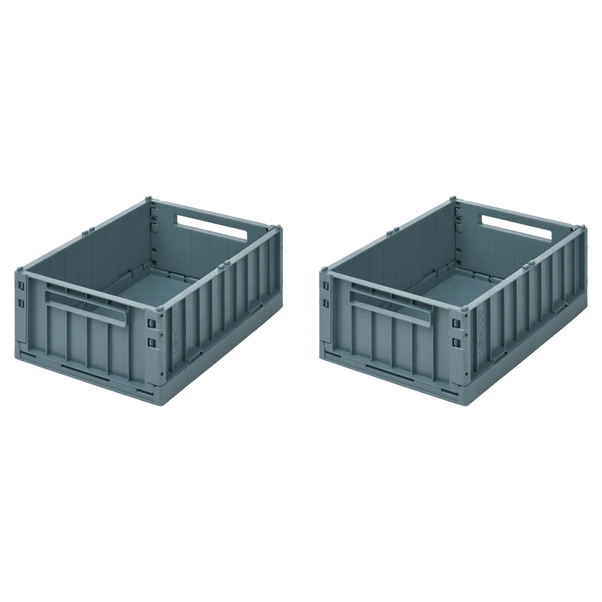 Lot de 2 boîtes de rangement - WESTON Taille M -  Whale blue