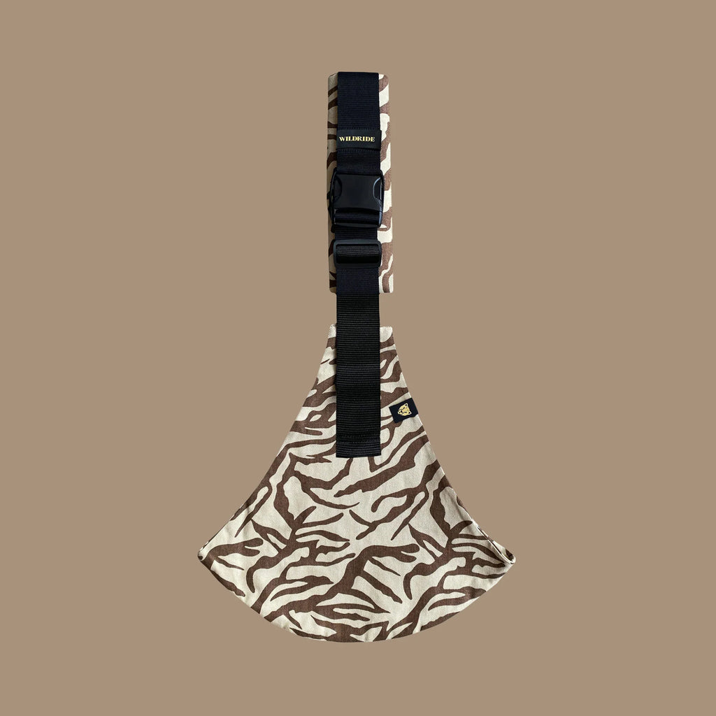 Porte-bébé zèbre marron