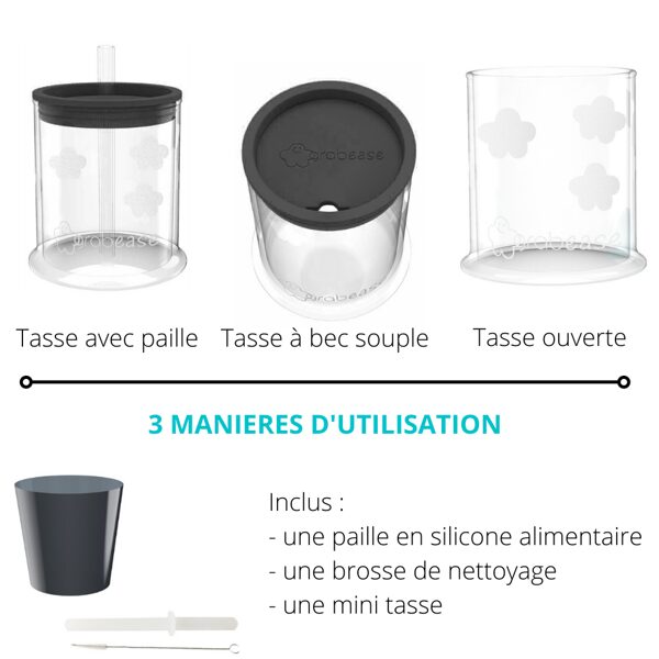 Gobelet d'apprentissage 3 en 1 ROSE CLAIR