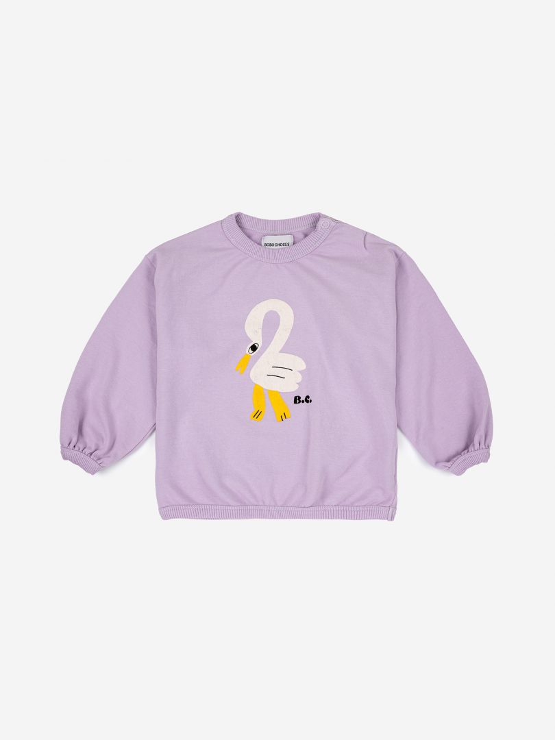 SWEAT-SHIRT PÉLICAN MAUVE