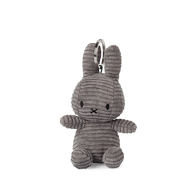PORTE-CLÉ MIFFY VELOURS CÔTELÉ GRIS