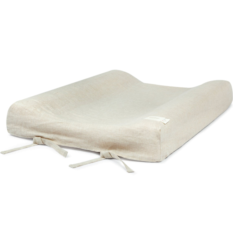 Lin Français Housse de matelas à langer • gris