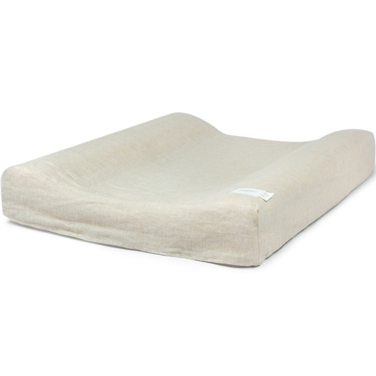 Lin Français Housse de matelas à langer • gris