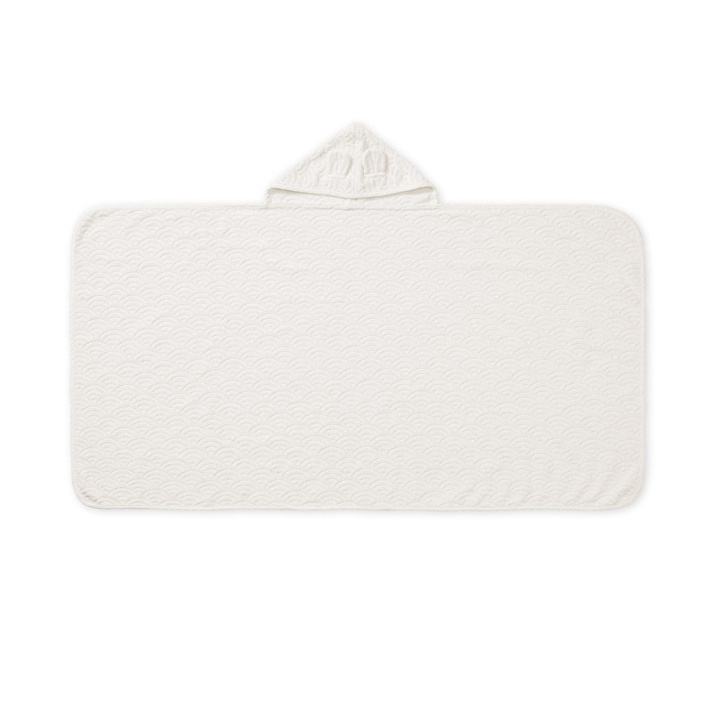 Serviette de bain, Junior, Capuche avec oreilles - GOTS Off-Blanc