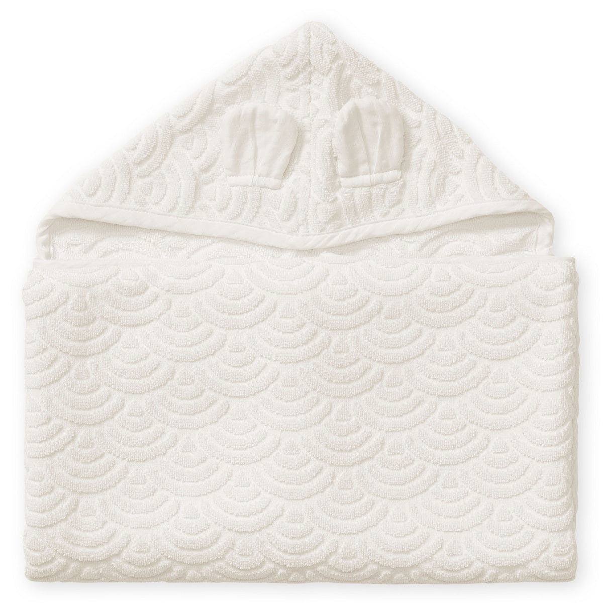 Serviette de bain, Junior, Capuche avec oreilles - GOTS Off-Blanc