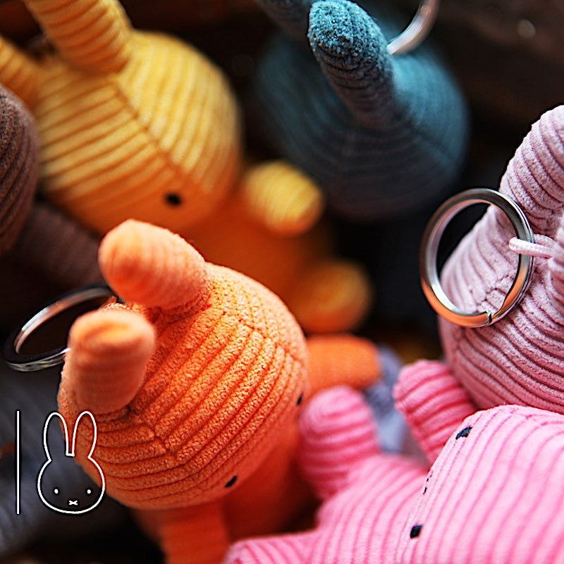 Porte-Clé Miffy Velours Côtelé Rose