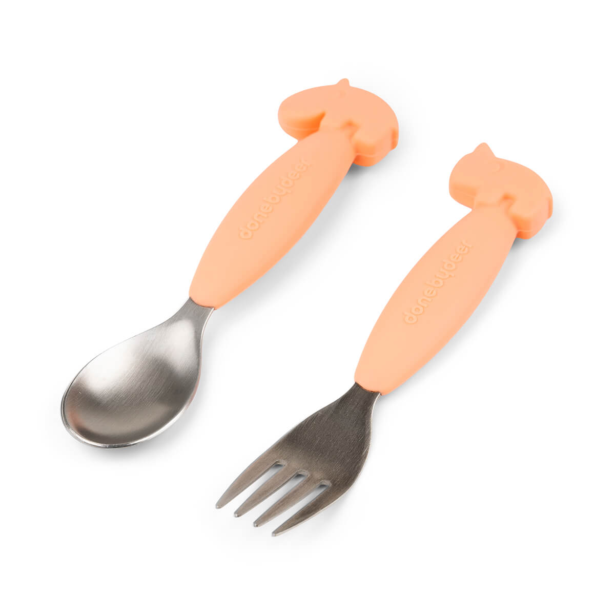 Ensemble de cuillère et fourchette -orange