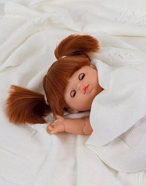Poupée Raphaëlle aux yeux dormeurs marrons