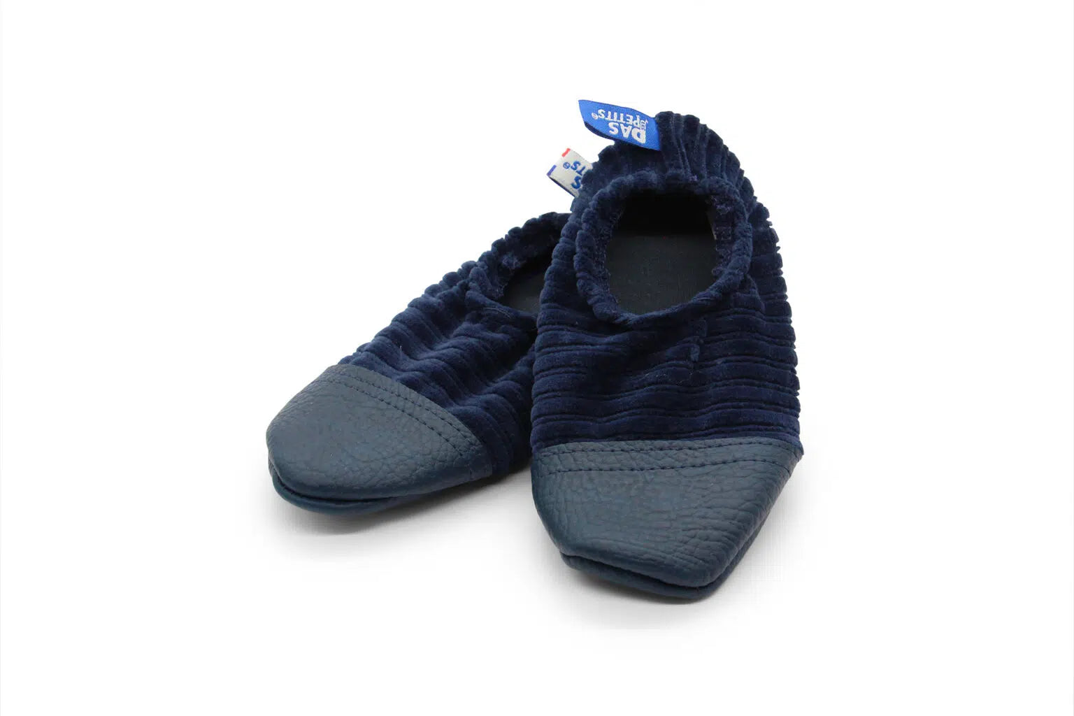 Chaussons Les Petits Velours – Bleu profond