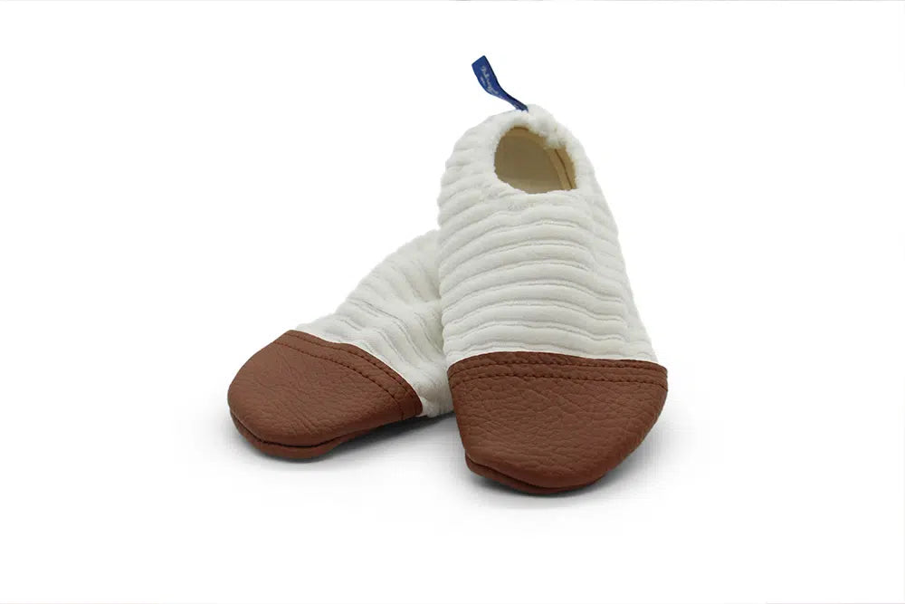 Chaussons Les Petits Velours – Ivoire