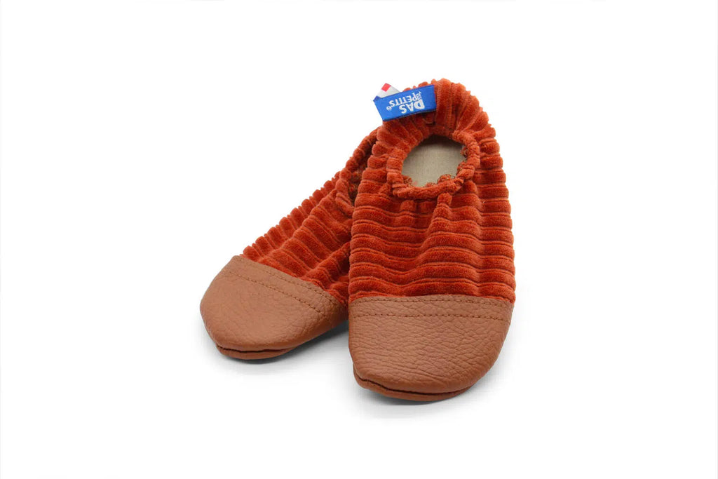 Chaussons Les Petits Velours – Rouille