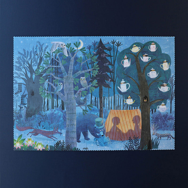 NIGHT AND DAY IN THE FOREST PUZZLE