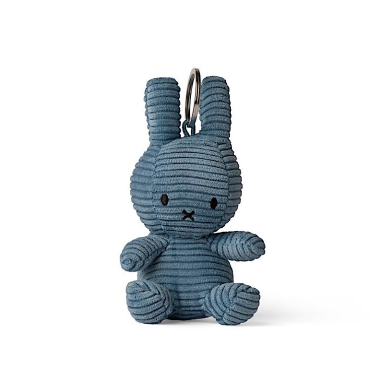 Porte-clé Miffy Velours Côtelé Bleu atlantique