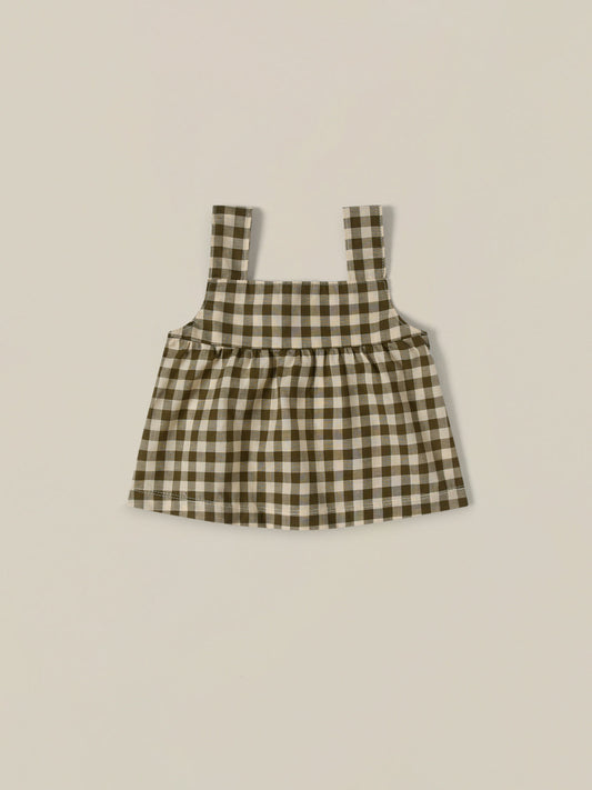 Top blouse Olive Gingham Dolce