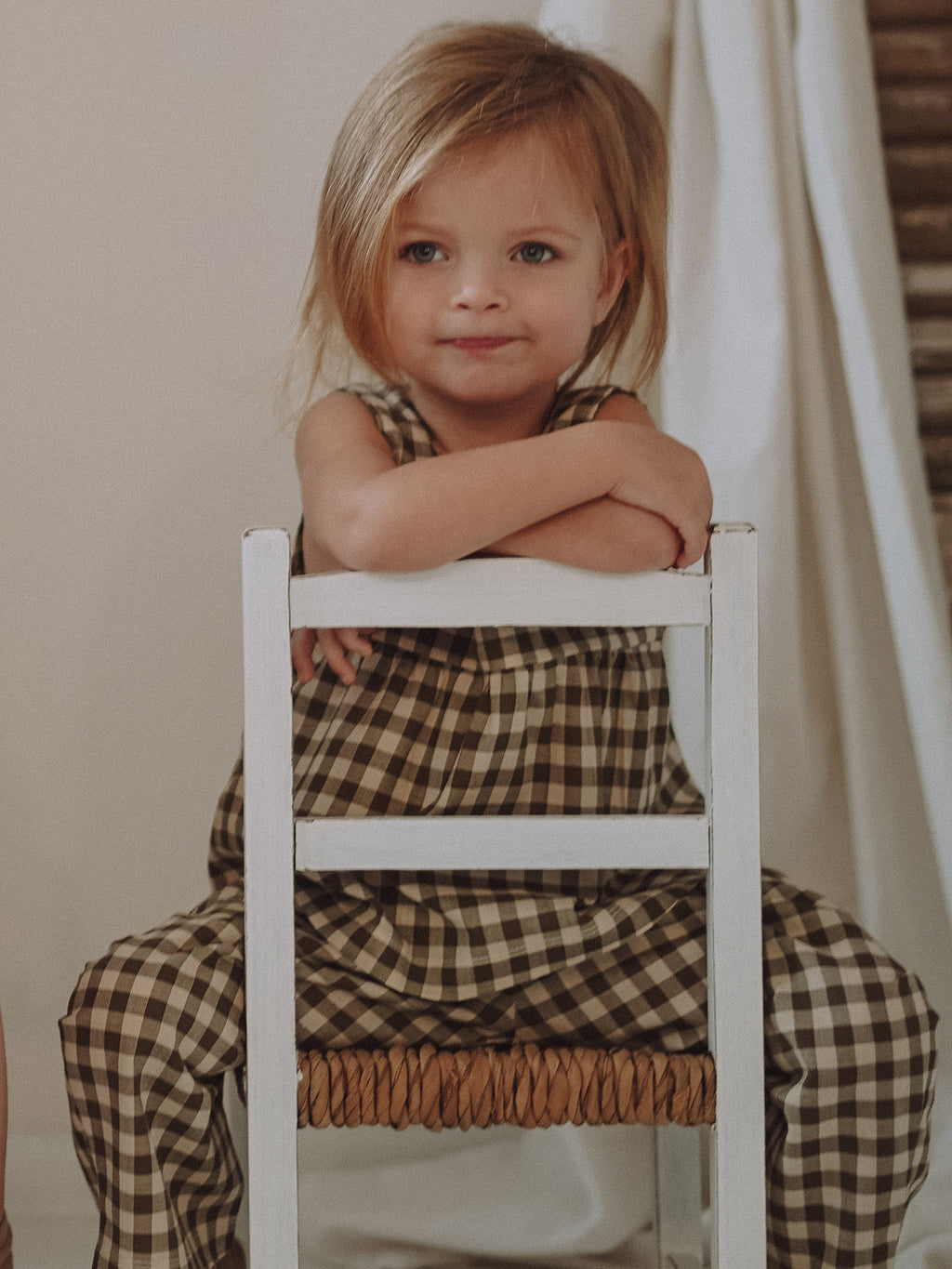 Top blouse Olive Gingham Dolce