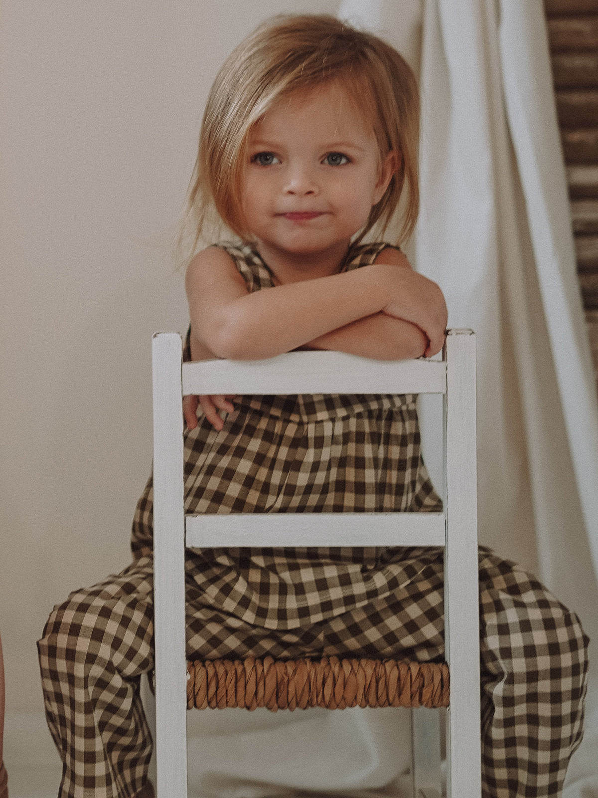 Top blouse Olive Gingham Dolce