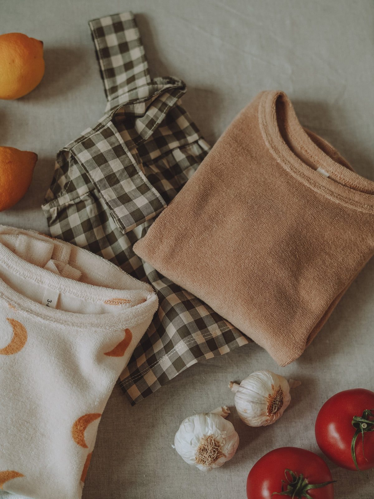 Top blouse Olive Gingham Dolce