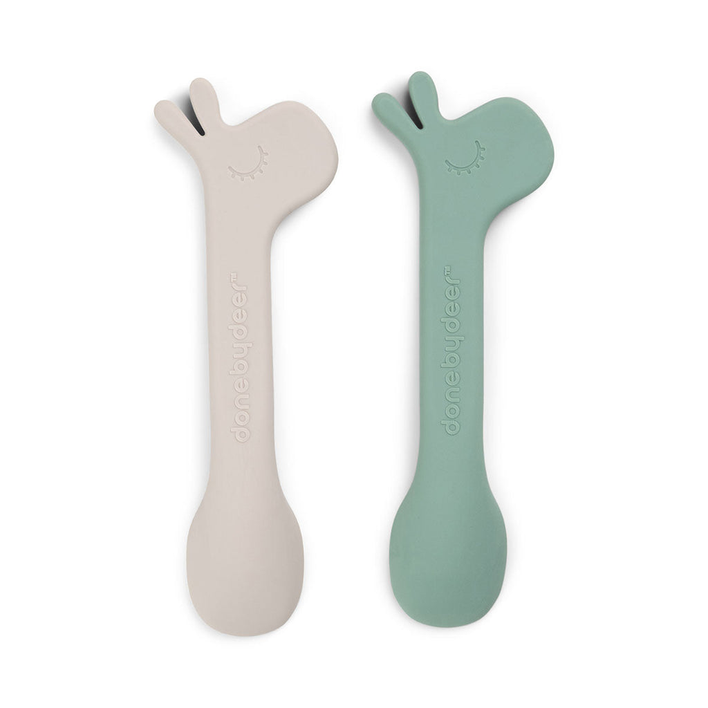 Lot de 2 cuillères en silicone - lalee - vert