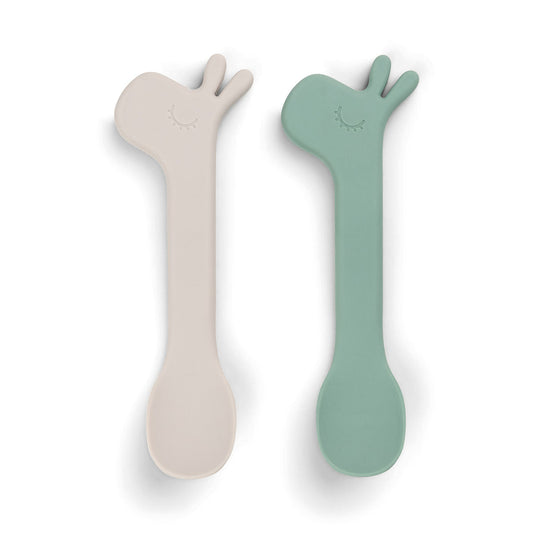 Lot de 2 cuillères en silicone - lalee - vert