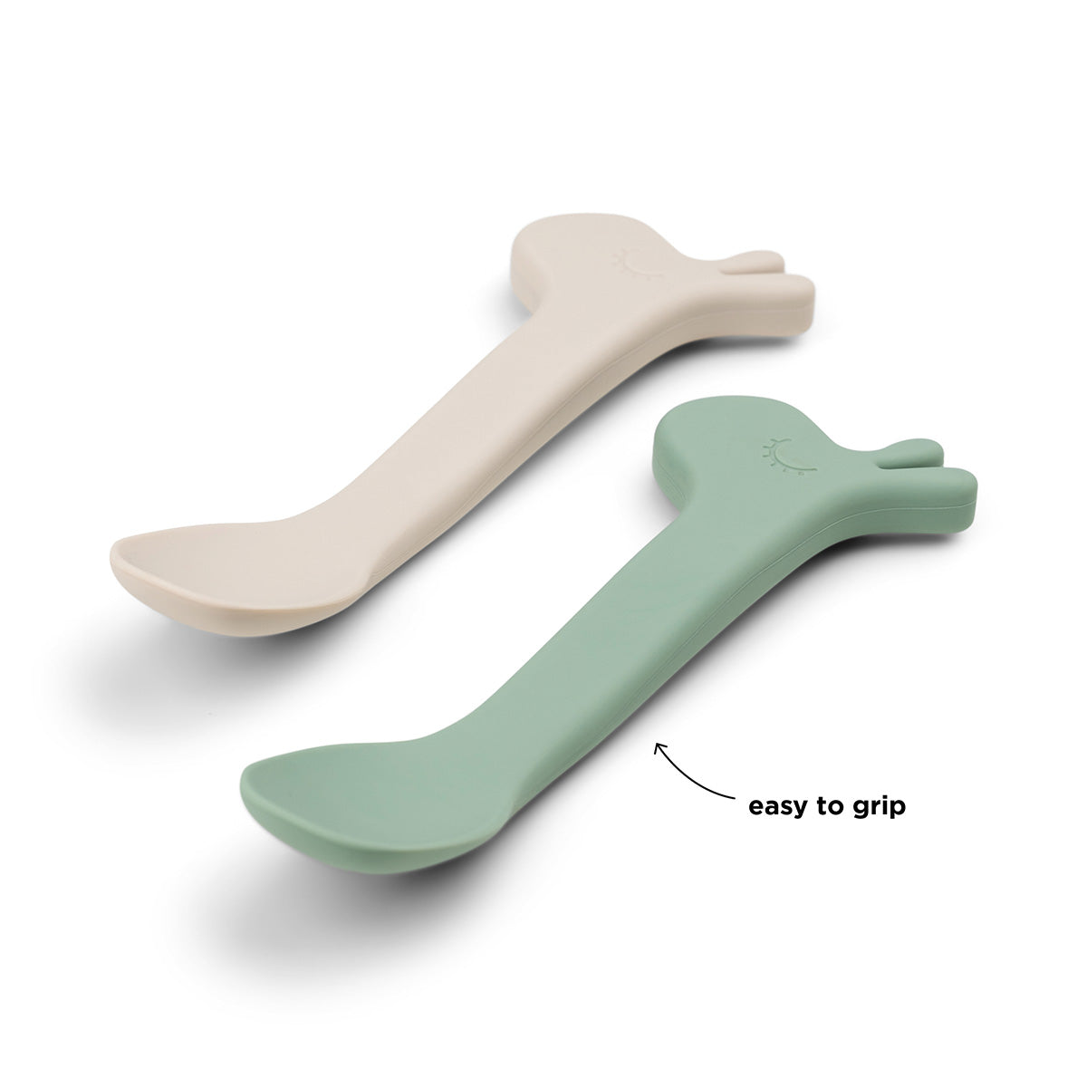 Lot de 2 cuillères en silicone - lalee - vert