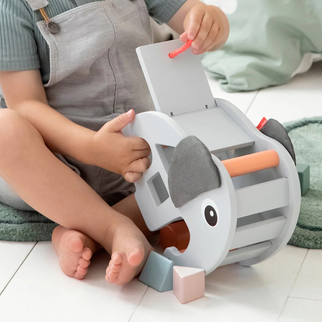 Boite à formes - éléphant - gris