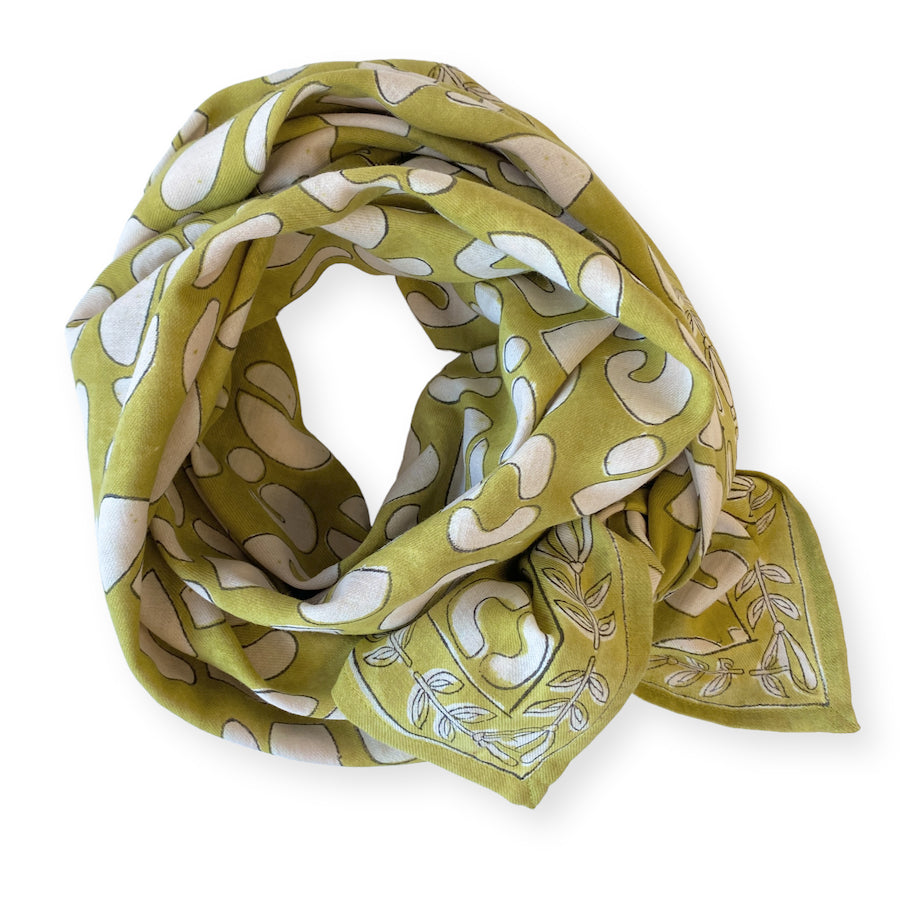 BIG FOULARD LATIKA "ARTISTIC" ANIS