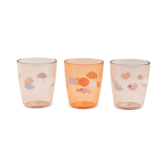 Mini verres Yummy 3 pcs Happy Papaye