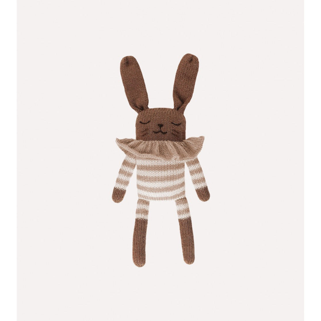 Doudou lapin | rayé sable